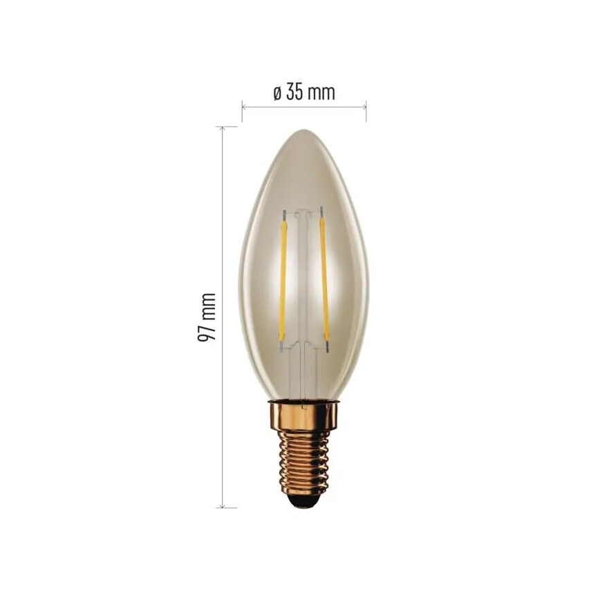 LED Крушка VINTAGE E14/2,5W/230V 2200K