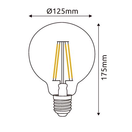 LED Крушка E27/7W/230V 4000K - Globo