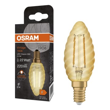 LED крушка VINTAGE FILAMENT E14/2,5W/230V 2400K - Osram