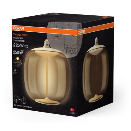 LED Крушка VINTAGE FILAMENT E27/3,4W/230V 2700K - Osram