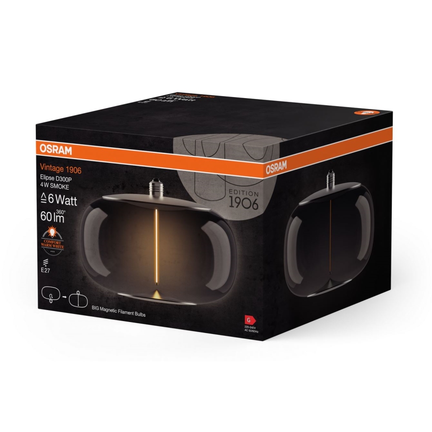 LED Крушка VINTAGE FILAMENT E27/4W/230V 1800K опушен - Osram