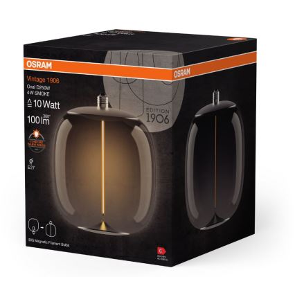 LED Крушка VINTAGE FILAMENT E27/4W/230V 2700K опушен - Osram