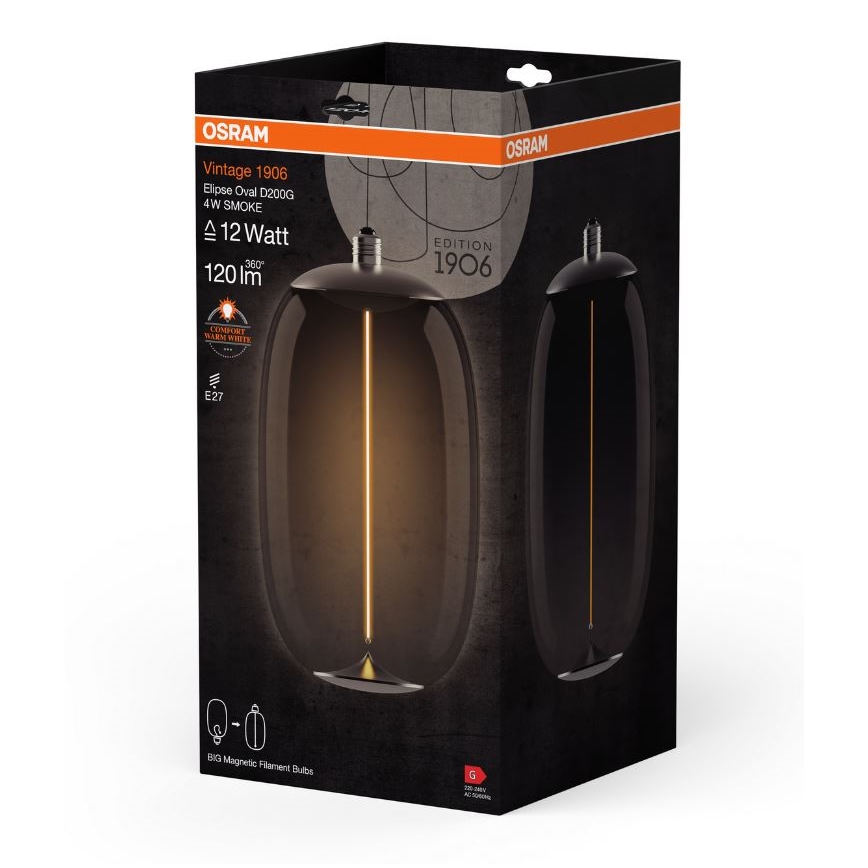 LED Крушка VINTAGE FILAMENT E27/4W/230V 2700K опушен - Osram