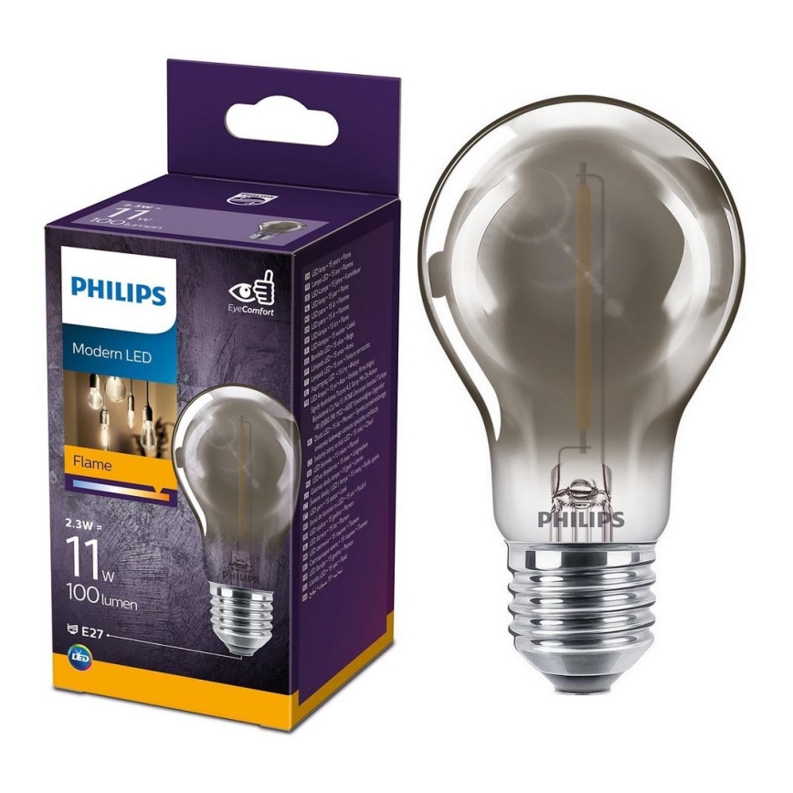 LED Крушка VINTAGE Philips A60 E27/2,3W/230V 1800K