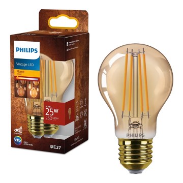 LED Крушка VINTAGE Philips A60 E27/3,1W/230V 1800K