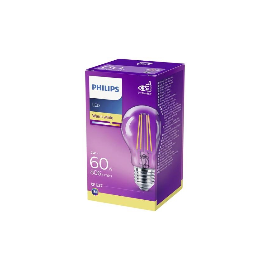 LED Крушка VINTAGE Philips A60 E27/7W/230V 2700K