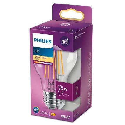 LED Крушка VINTAGE Philips A60 E27/8,5W/230V 2700K