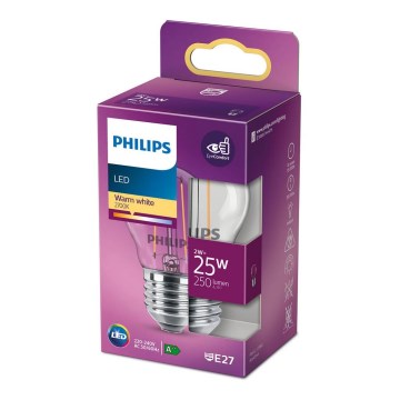 LED Крушка VINTAGE Philips P45 E27/2W/230V 2700K