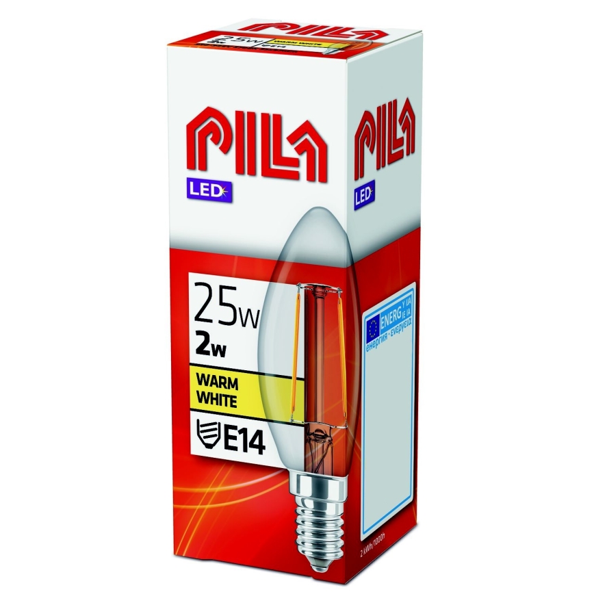 LED крушка VINTAGE Philips Pila E14/2W/230V 2700K