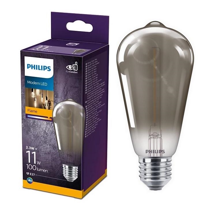 LED Крушка VINTAGE Philips ST64 E27/2,3W/230V 1800K