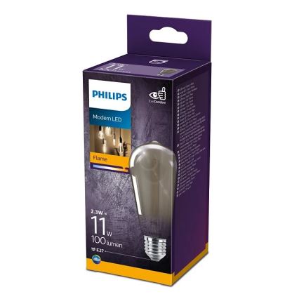 LED Крушка VINTAGE Philips ST64 E27/2,3W/230V 1800K