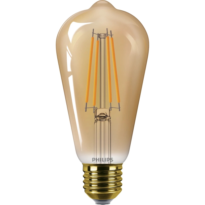 LED Крушка VINTAGE Philips ST64 E27/7W/230V 1800K