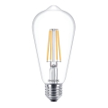 LED Крушка VINTAGE Philips ST64 E27/7W/230V 2700K