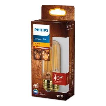 LED крушка винтидж Philips T32 E27/7W/230V 1800K