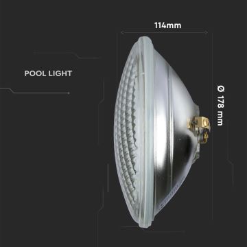 LED Крушка за басейн LED/8W/12V IP68 синя