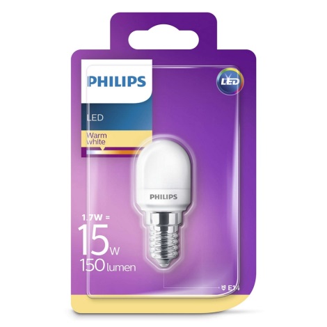 LED Крушка за хладилник Philips E14/1,7W/230V 2700K