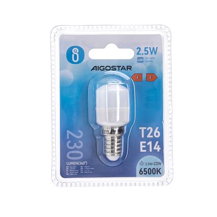 LED Крушка за хладилник T26 E14/2,5W/230V 6500K - Aigostar