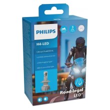 LED Крушка за мотоциклет Philips ULTION 11342 U6000 X1 H4 P43t-38/18W/12V 5800K