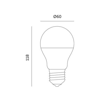 LED Крушка за растения PLANTY E27/11W/230V 1200K бял