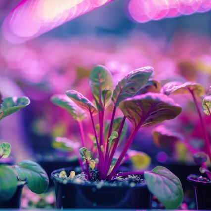 LED Крушка за растения PLANTY E27/9W/230V 1200K черен