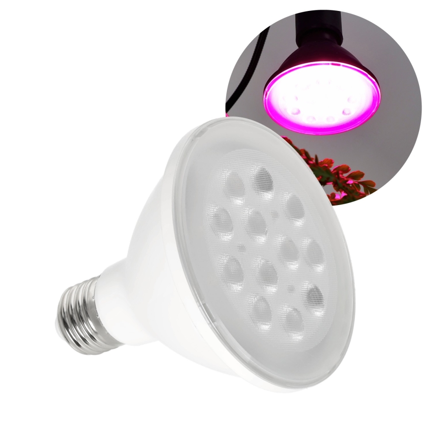 LED Крушка за растения VITABLOOM E27/9W/230V 1200K бял - Brilagi