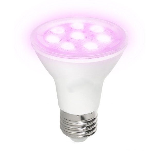 LED крушка за растеж на растения PLANTY E27/7W/230V 1200K бяла