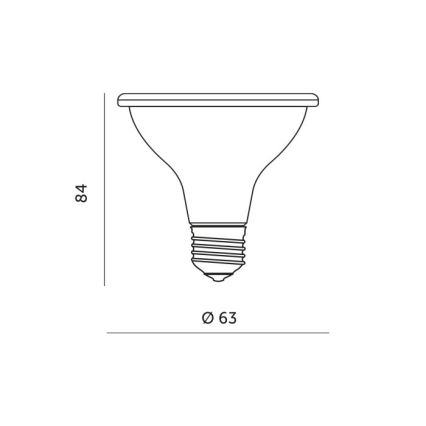 LED крушка за растеж на растения PLANTY E27/7W/230V 1200K бяла
