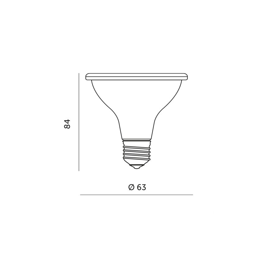 LED крушка за растеж на растения PLANTY E27/7W/230V 1200K бяла