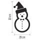 LED Коледна декорация 5xLED/2xAA снежен човек