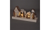 LED Коледна декорация LED/2xAA дървена