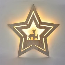 LED Коледна декорация LED/2xAA звезда