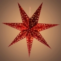 LED Коледна декорация LED/3xAA звезда червена