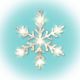 LED Коледна декорация за прозорец 16xLED/3xAA топло бяла