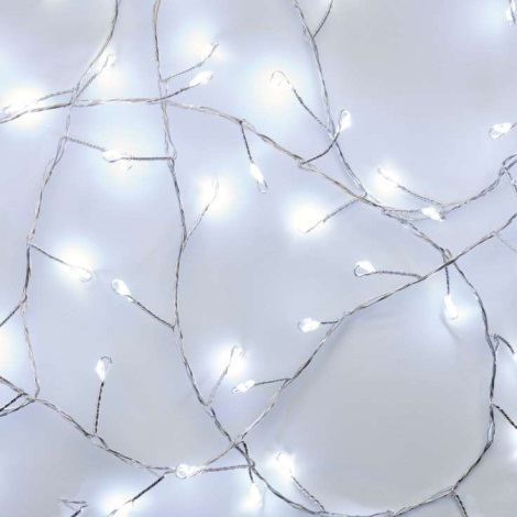 LED Коледни лампички 100xLED 2,7м студено бяло