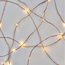LED Коледни лампички 20xLED/2,4м топло бяло