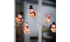 LED Коледни лампички с вендузи 6xLED/2xAA 1,2м топло бели снежен човек