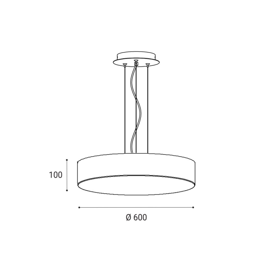 LED2 - LED Димируем пендел MONO LED/60W/230V