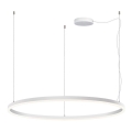 LED2 - LED Димируем пендел SATURN LED/80W/230V Ø 100 см бял