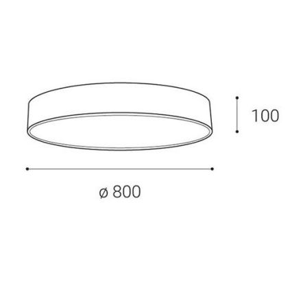 LED2 - LED Димируем плафон MONO LED/100W/230V 3000K/4000K бял