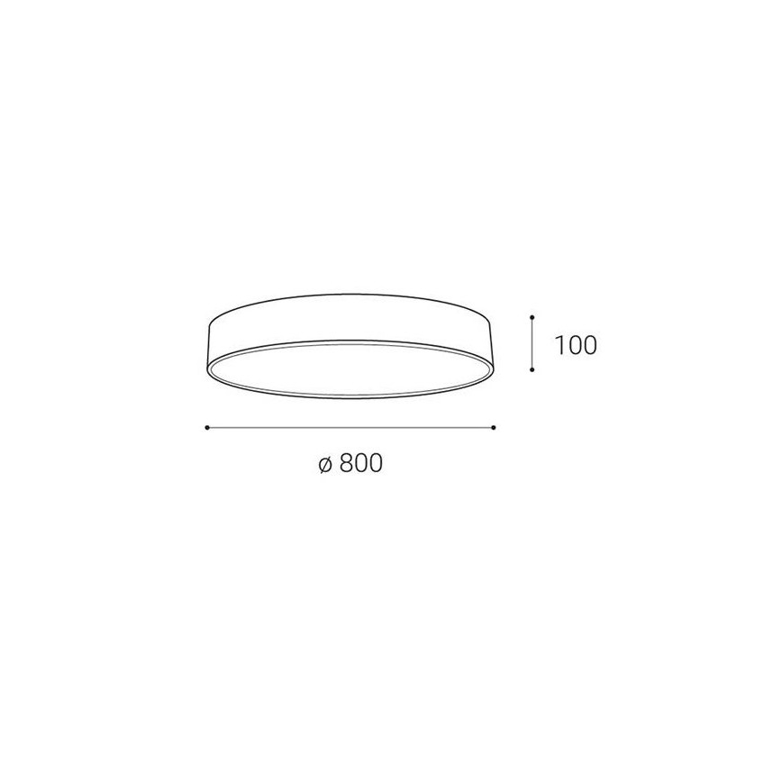 LED2 - LED Димируем плафон MONO LED/100W/230V 3000K/4000K бял