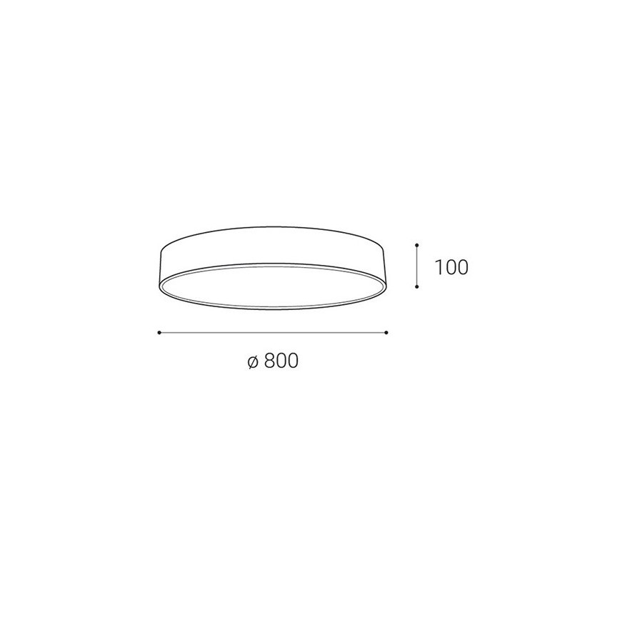 LED2 - LED Димируем плафон MONO LED/100W/230V 3000K/4000K черен