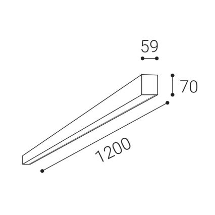LED2 - LED Димируем плафон NOLI LED/40W/230V 3000K/3500K/4000K бял