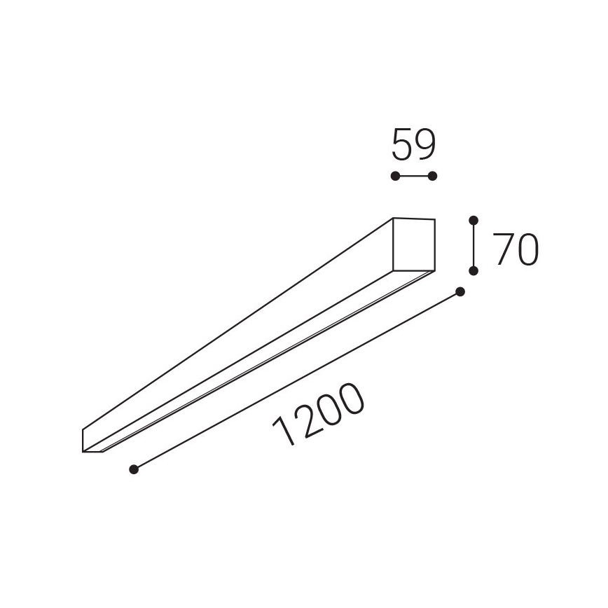 LED2 - LED Димируем плафон NOLI LED/40W/230V 3000K/3500K/4000K бял