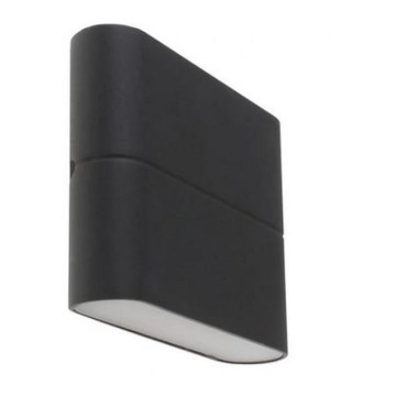 LED2 - LED Екстериорен аплик FLAT 2xLED/3W/230V антрацит IP54