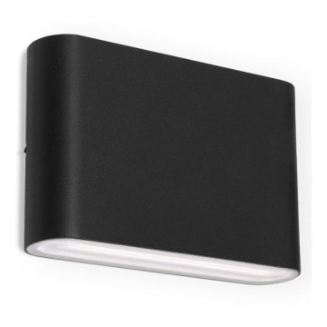 LED2 - LED Екстериорен аплик FLAT 2xLED/3W/230V IP65 3000K/4000K/5700K черен