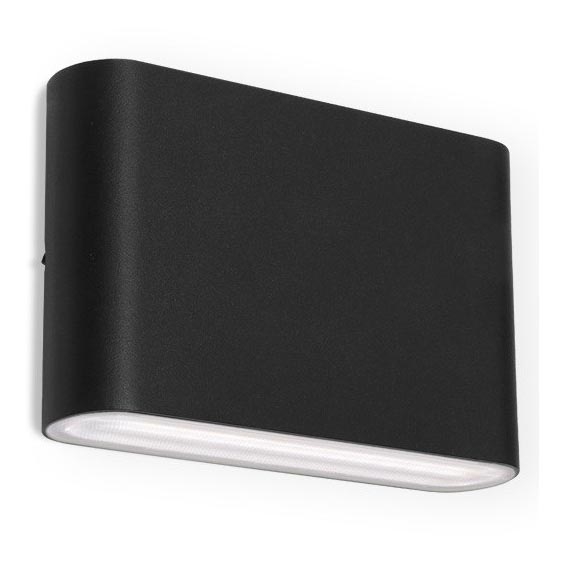 LED2 - LED Екстериорен аплик FLAT 2xLED/3W/230V IP65 3000K/4000K/5700K черен