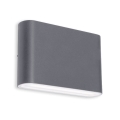 LED2 - LED Екстериорен аплик FLAT 2xLED/3W/230V IP65 3000K/4000K/5700K черен