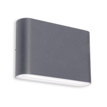 LED2 - LED Екстериорен аплик FLAT 2xLED/3W/230V IP65 3000K/4000K/5700K черен