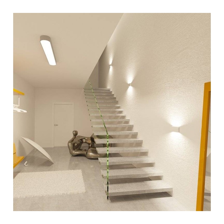 LED2 - LED Екстериорен аплик FLAT 2xLED/3W/230V IP65 3000K/4000K/5700K бял