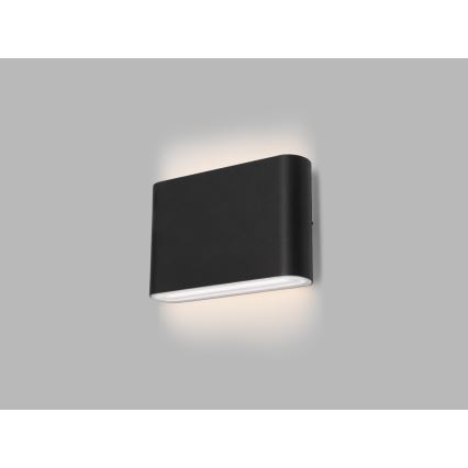 LED2 - LED Екстериорен аплик FLAT 2xLED/3W/230V IP65 3000K/4000K/5700K черен